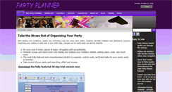 Desktop Screenshot of partyplannersoftware.com